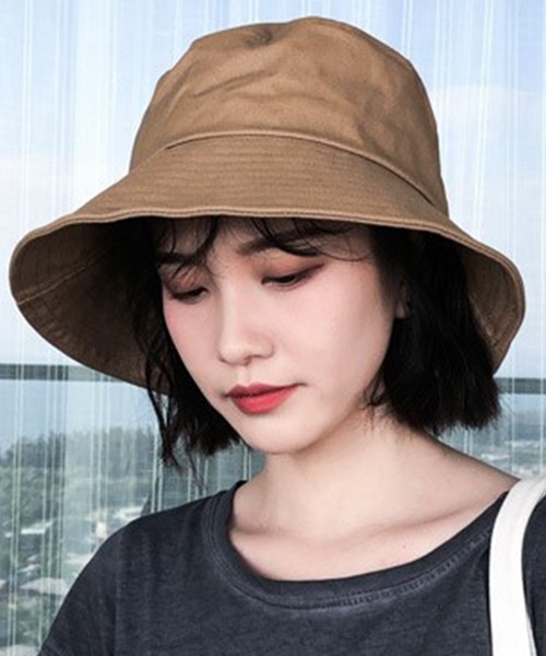 DAY CLOSET（デイ クローゼット）の「レディース ストラップ付バケットハット（ハット・レディース・ブラック/ホワイト/ベージュ/ネイビー/ブラウン・ONE SIZE）」の3枚目の写真