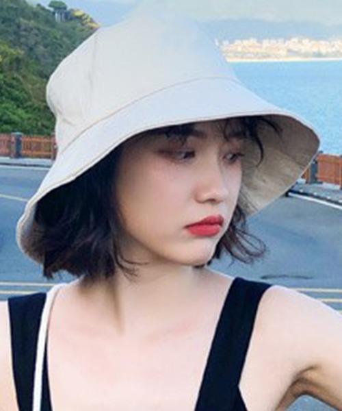 DAY CLOSET（デイ クローゼット）の「レディース ストラップ付バケットハット（ハット・レディース・ブラック/ホワイト/ベージュ/ネイビー/ブラウン・ONE SIZE）」の11枚目の写真