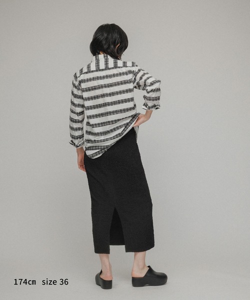 M TO R（ムウトアール）の「［SKIRT］MATELASSE JACQUARD SKIRT（スカート・レディース・ホワイト/ブラック・36/38）」の11枚目の写真