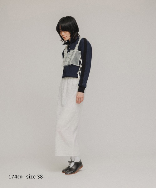 M TO R（ムウトアール）の「［SKIRT］MATELASSE JACQUARD SKIRT（スカート・レディース・ホワイト/ブラック・36/38）」の12枚目の写真