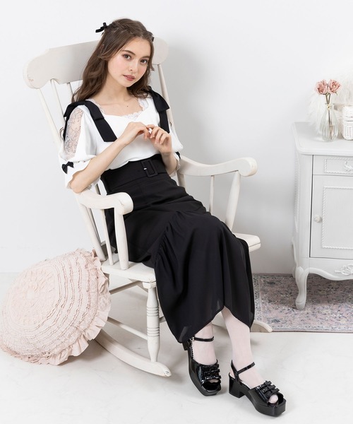 DearMyLoveRose(ディアマイラブローズ)の「シアーマーメイドフレアスカート(スカート・レディース・ブラック/ブルー/ホワイト・SMALL/MEDIUM/LARGE/XX-LARGE/X-LARGE)」の16枚目の写真