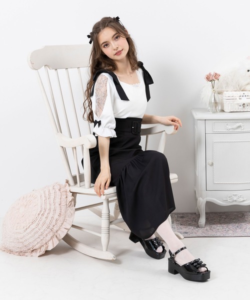 DearMyLoveRose(ディアマイラブローズ)の「シアーマーメイドフレアスカート(スカート・レディース・ブラック/ブルー/ホワイト・SMALL/MEDIUM/LARGE/XX-LARGE/X-LARGE)」の17枚目の写真