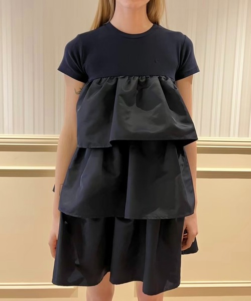 epine（エピヌ）の「e tee frill onepiece navy（ワンピース・レディース・ネイビー・FREE）」の12枚目の写真
