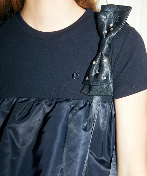 epine（エピヌ）の「e tee frill onepiece navy（ワンピース・レディース・ネイビー・FREE）」の15枚目の写真