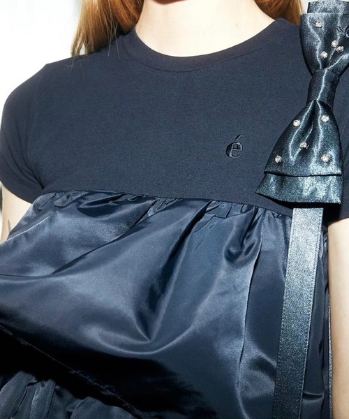 epine（エピヌ）の「e tee frill onepiece navy（ワンピース・レディース・ネイビー・FREE）」の17枚目の写真