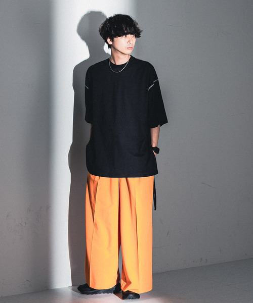 SENSE OF PLACE by URBAN RESEARCH（センスオブプレイスバイアーバンリサーチ）の「『わたべ×SOP』オーバーサイズステッチTシャツ（Tシャツ/カットソー・メンズ・ホワイト/ブラック・MEDIUM/LARGE）」の20枚目の写真