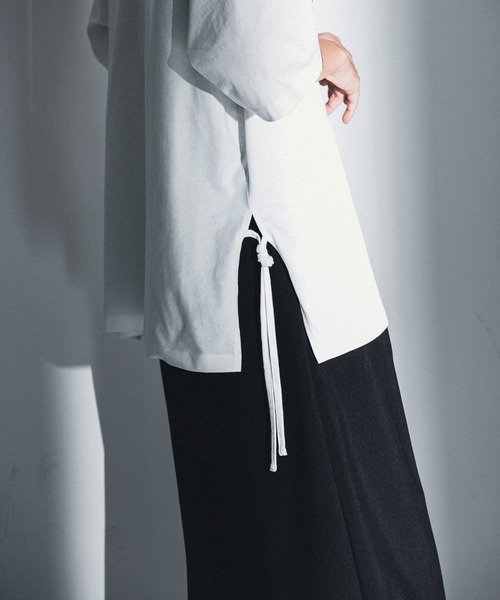 SENSE OF PLACE by URBAN RESEARCH（センスオブプレイスバイアーバンリサーチ）の「『わたべ×SOP』オーバーサイズステッチTシャツ（Tシャツ/カットソー・メンズ・ホワイト/ブラック・MEDIUM/LARGE）」の18枚目の写真