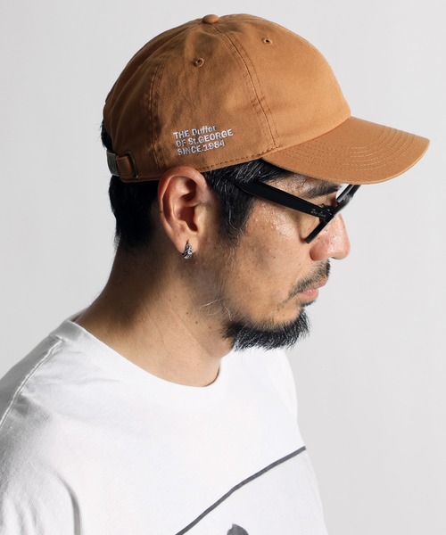The DUFFER of ST.GEORGE（ザダファーオブセントジョージ）の「COTTON LOW CAP：コットンツイル ローキャップ ベースボールキャップ（キャップ・メンズ・ブラック/ブラウン/ホワイト・F）」の4枚目の写真