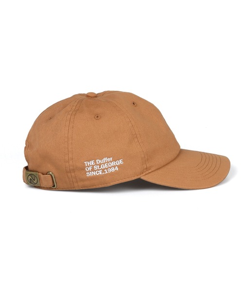 The DUFFER of ST.GEORGE（ザダファーオブセントジョージ）の「COTTON LOW CAP：コットンツイル ローキャップ ベースボールキャップ（キャップ・メンズ・ブラック/ブラウン/ホワイト・F）」の8枚目の写真