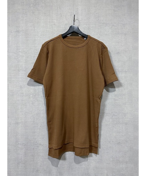 cuffne(カフネ)の「【Un】【it】【cuffne(カフネ)】ワッフルロングS/S Tee(Tシャツ/カットソー・レディース・ブラウン系その他/カーキ/ベージュ・M/L/XL)」の1枚目の写真