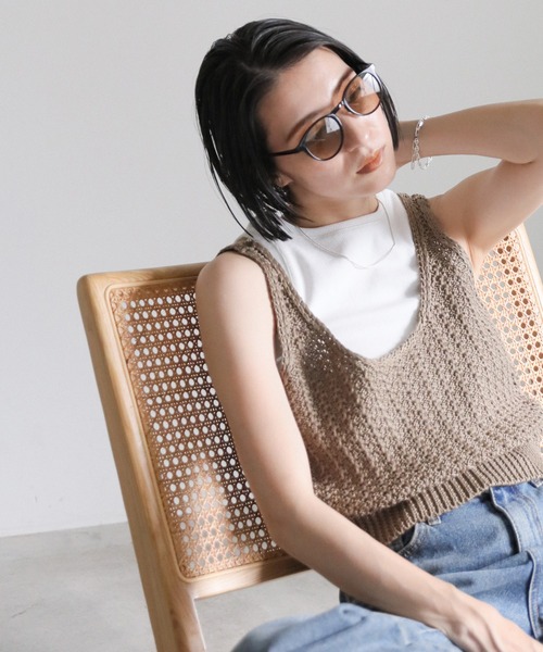 select MOCA（セレクトモカ）の「ウェリントンUVカットサングラス（サングラス・レディース・グリーン/ブラウン/ブラック・FREE）」の8枚目の写真