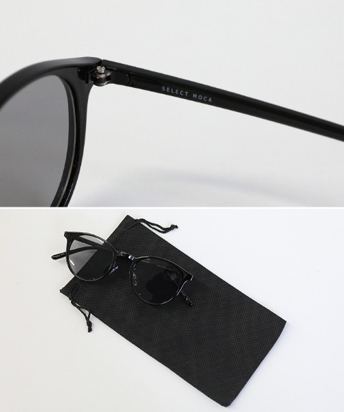 select MOCA（セレクトモカ）の「ウェリントンUVカットサングラス（サングラス・レディース・グリーン/ブラウン/ブラック・FREE）」の10枚目の写真