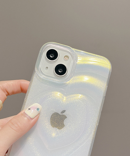 ハートデザイン シャイニング iPhoneカバー アイフォンケース