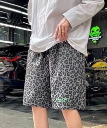WARAIJOGO（ワライジョウゴ）の「【WARAIJOGO】ヒョウ柄ハーフパンツ/ショートパンツ(NEZ)（その他パンツ）」