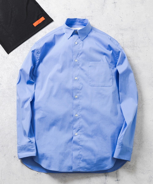 URBAN RESEARCH ROSSO MEN(アーバンリサーチロッソメン)の「『XXLサイズあり』ハイパフォーマンスブロードレギュラーシャツ(シャツ/ブラウス・メンズ・ライトブルー/シルバー/ネイビー/ホワイト/ブラック/カーキ/チェック/ホワイト系その他/ブラック系その他/ブルー系その他/ストライプ/レッド系その他・MEDIUM/LARGE/X-LARGE/SMALL/XX-LARGE)」の9枚目の写真