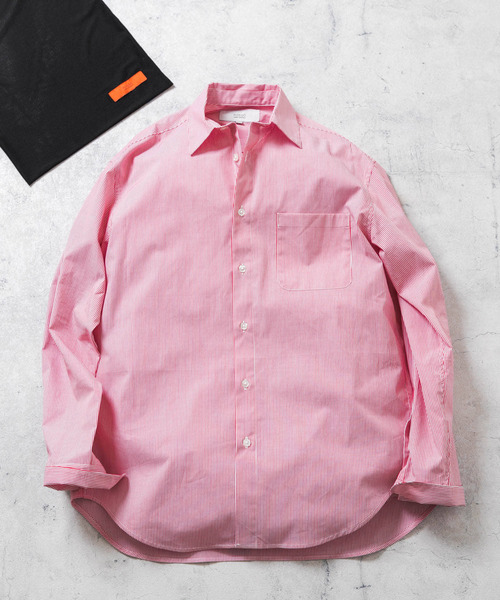 URBAN RESEARCH ROSSO MEN(アーバンリサーチロッソメン)の「『XXLサイズあり』ハイパフォーマンスブロードレギュラーシャツ(シャツ/ブラウス・メンズ・ライトブルー/シルバー/ネイビー/ホワイト/ブラック/カーキ/チェック/ホワイト系その他/ブラック系その他/ブルー系その他/ストライプ/レッド系その他・MEDIUM/LARGE/X-LARGE/SMALL/XX-LARGE)」の10枚目の写真