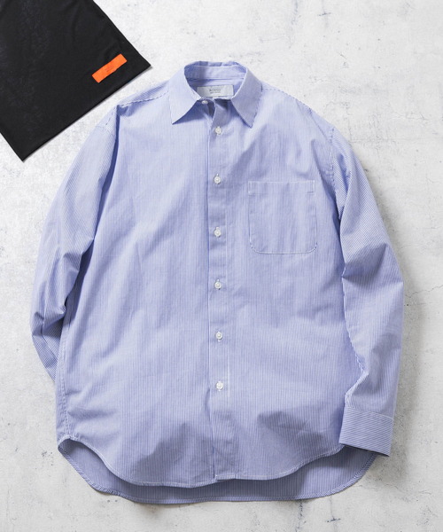 URBAN RESEARCH ROSSO MEN(アーバンリサーチロッソメン)の「『XXLサイズあり』ハイパフォーマンスブロードレギュラーシャツ(シャツ/ブラウス・メンズ・ライトブルー/シルバー/ネイビー/ホワイト/ブラック/カーキ/チェック/ホワイト系その他/ブラック系その他/ブルー系その他/ストライプ/レッド系その他・MEDIUM/LARGE/X-LARGE/SMALL/XX-LARGE)」の1枚目の写真