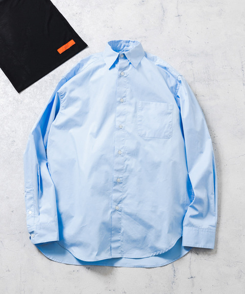 URBAN RESEARCH ROSSO MEN(アーバンリサーチロッソメン)の「『XXLサイズあり』ハイパフォーマンスブロードレギュラーシャツ(シャツ/ブラウス・メンズ・ライトブルー/シルバー/ネイビー/ホワイト/ブラック/カーキ/チェック/ホワイト系その他/ブラック系その他/ブルー系その他/ストライプ/レッド系その他・MEDIUM/LARGE/X-LARGE/SMALL/XX-LARGE)」の7枚目の写真