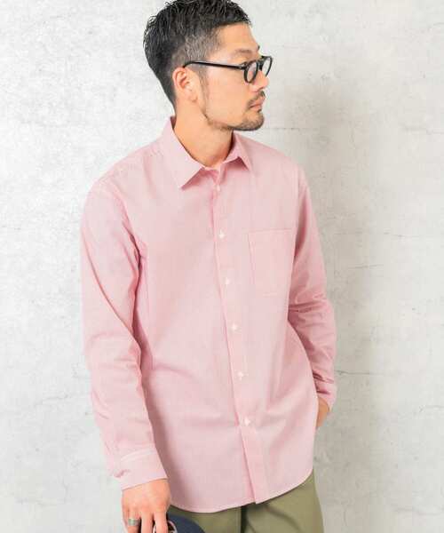 URBAN RESEARCH ROSSO MEN(アーバンリサーチロッソメン)の「『XXLサイズあり』ハイパフォーマンスブロードレギュラーシャツ(シャツ/ブラウス・メンズ・ライトブルー/シルバー/ネイビー/ホワイト/ブラック/カーキ/チェック/ホワイト系その他/ブラック系その他/ブルー系その他/ストライプ/レッド系その他・MEDIUM/LARGE/X-LARGE/SMALL/XX-LARGE)」の19枚目の写真