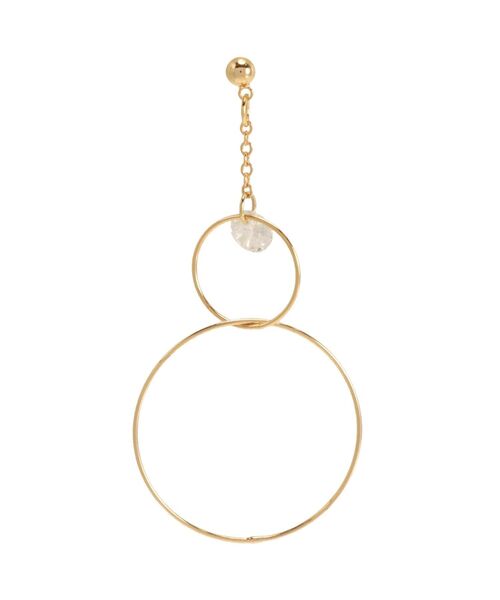 RESEXXY（リゼクシー）の「ダブルサークルピアス（ピアス（両耳用）・レディース・ゴールド/シルバー・FREE）」の5枚目の写真