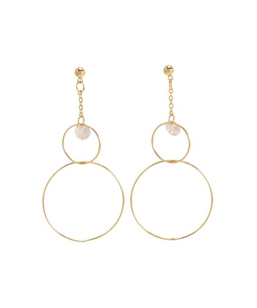 RESEXXY（リゼクシー）の「ダブルサークルピアス（ピアス（両耳用）・レディース・ゴールド/シルバー・FREE）」の9枚目の写真