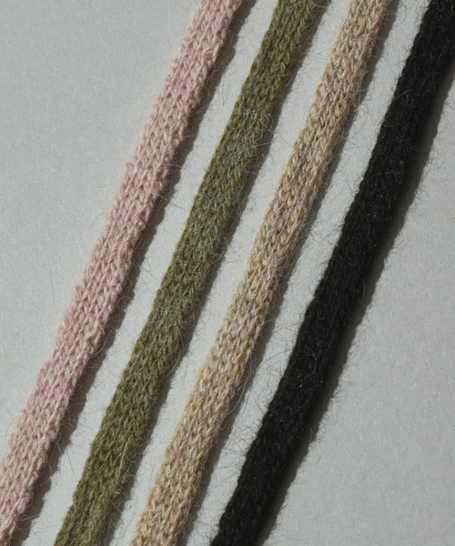 GOLDY（ゴールディ）の「ニット リボン ダブル ヘアカフ（ヘアゴム・レディース・ベージュ/ピンク/グリーン/ブラック・FREE）」の12枚目の写真