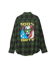 HYSTERIC GLAMOUR | SONIC YOUTH/100% DIRTY ビエラチェックシャツ(シャツ/ブラウス)