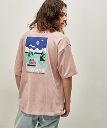 シティポップバックプリントTシャツ