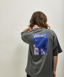 シティポップバックプリントTシャツ