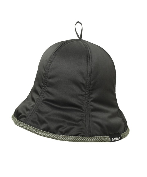 14+(イチヨンプラス)の「ナイロンサウナハット 高断熱(3Mシンサレート使用)・深めタイプ 袋付き(ハット・レディース・カーキ/アイボリー/ブラック/ピンク/ライトブルー/グレー・MEDIUM)」の8枚目の写真