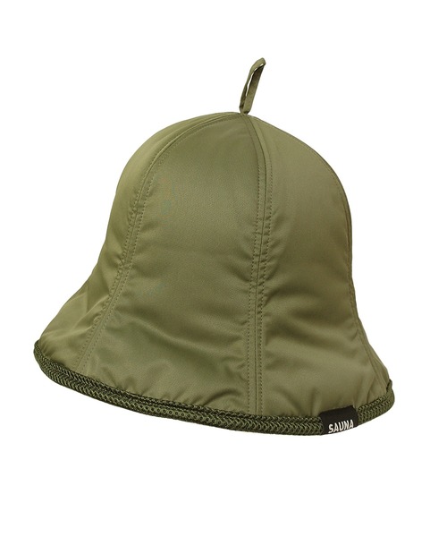 14+(イチヨンプラス)の「ナイロンサウナハット 高断熱(3Mシンサレート使用)・深めタイプ 袋付き(ハット・レディース・カーキ/アイボリー/ブラック/ピンク/ライトブルー/グレー・MEDIUM)」の10枚目の写真