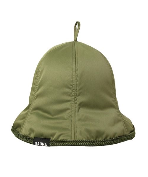 14+(イチヨンプラス)の「ナイロンサウナハット 高断熱(3Mシンサレート使用)・深めタイプ 袋付き(ハット・レディース・カーキ/アイボリー/ブラック/ピンク/ライトブルー/グレー・MEDIUM)」の12枚目の写真