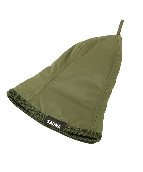 14+(イチヨンプラス)の「ナイロンサウナハット 高断熱(3Mシンサレート使用)・深めタイプ 袋付き(ハット・レディース・カーキ/アイボリー/ブラック/ピンク/ライトブルー/グレー・MEDIUM)」の15枚目の写真