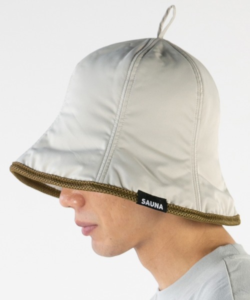 14+(イチヨンプラス)の「ナイロンサウナハット 高断熱(3Mシンサレート使用)・深めタイプ 袋付き(ハット・レディース・カーキ/アイボリー/ブラック/ピンク/ライトブルー/グレー・MEDIUM)」の22枚目の写真