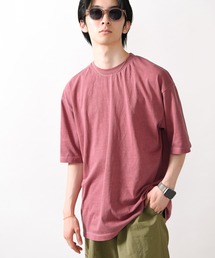 1-7B10 後染め ピグメント ワイド Tシャツ