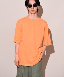 1-7B10 後染め ピグメント ワイド Tシャツ