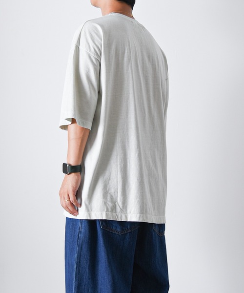 CALIFORNIA OUTFITTERS(カリフォルニア アウトフィッターズ)の「1-7B10 後染め ピグメント ワイド Tシャツ(Tシャツ/カットソー・メンズ・ブラック/ベージュ/グリーン/ブラウン/オレンジ/ブルー/レッド/アイボリー・FREE)」の22枚目の写真