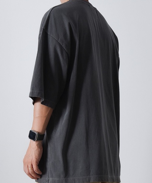 CALIFORNIA OUTFITTERS(カリフォルニア アウトフィッターズ)の「1-7B10 後染め ピグメント ワイド Tシャツ(Tシャツ/カットソー・メンズ・ブラック/ベージュ/グリーン/ブラウン/オレンジ/ブルー/レッド/アイボリー・FREE)」の12枚目の写真