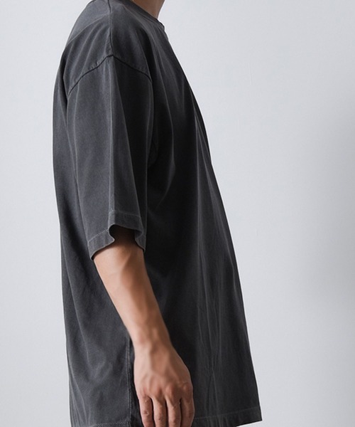 CALIFORNIA OUTFITTERS(カリフォルニア アウトフィッターズ)の「1-7B10 後染め ピグメント ワイド Tシャツ(Tシャツ/カットソー・メンズ・ブラック/ベージュ/グリーン/ブラウン/オレンジ/ブルー/レッド/アイボリー・FREE)」の10枚目の写真