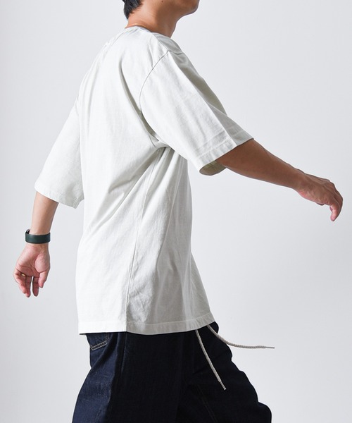 CALIFORNIA OUTFITTERS(カリフォルニア アウトフィッターズ)の「1-7B10 後染め ピグメント ワイド Tシャツ(Tシャツ/カットソー・メンズ・ブラック/ベージュ/グリーン/ブラウン/オレンジ/ブルー/レッド/アイボリー・FREE)」の14枚目の写真