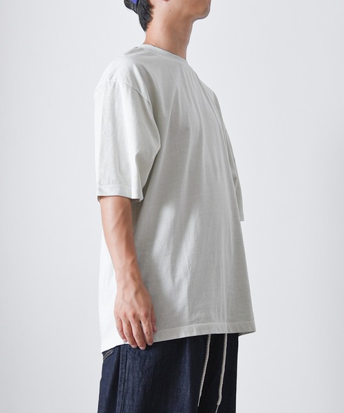 CALIFORNIA OUTFITTERS(カリフォルニア アウトフィッターズ)の「1-7B10 後染め ピグメント ワイド Tシャツ(Tシャツ/カットソー・メンズ・ブラック/ベージュ/グリーン/ブラウン/オレンジ/ブルー/レッド/アイボリー・FREE)」の21枚目の写真