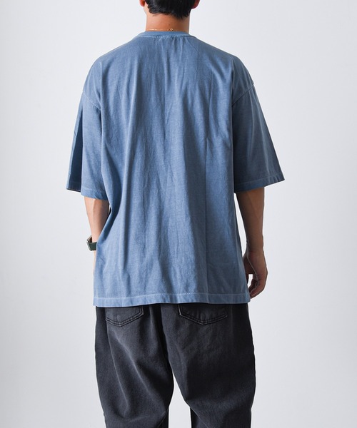 CALIFORNIA OUTFITTERS(カリフォルニア アウトフィッターズ)の「1-7B10 後染め ピグメント ワイド Tシャツ(Tシャツ/カットソー・メンズ・ブラック/ベージュ/グリーン/ブラウン/オレンジ/ブルー/レッド/アイボリー・FREE)」の19枚目の写真