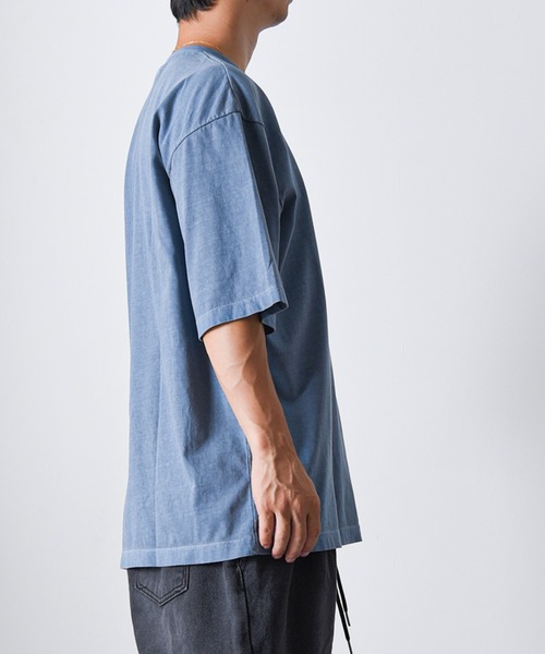 CALIFORNIA OUTFITTERS(カリフォルニア アウトフィッターズ)の「1-7B10 後染め ピグメント ワイド Tシャツ(Tシャツ/カットソー・メンズ・ブラック/ベージュ/グリーン/ブラウン/オレンジ/ブルー/レッド/アイボリー・FREE)」の18枚目の写真
