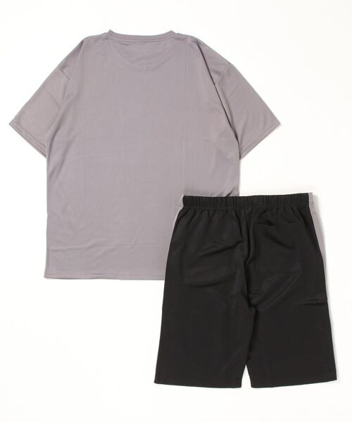 Kappa（カッパ）の「kappa/カッパ ドライ DRY 速乾 半袖Tシャツ×ハーフパンツ セットアップ 上下セット ビッグシルエット 大きいサイズ（3L,4L,5L）（ルームウェア/パジャマ・メンズ・ブルー/ブルー系その他2/ホワイト系その他/ホワイト/グレー系その他/ブルー系その他/グレー・6L/5L/4L）」の8枚目の写真