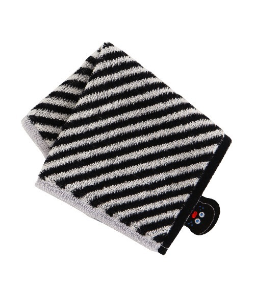 Brunch Brother（ブランチブラザー）の「タオル/トーストボーダーミニ/ブランチブラザー（ハンカチ/ハンドタオル・レディース・ブラック/パープル/ピンク・FREE）」の2枚目の写真