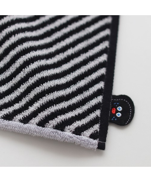 Brunch Brother（ブランチブラザー）の「タオル/トーストボーダーミニ/ブランチブラザー（ハンカチ/ハンドタオル・レディース・ブラック/パープル/ピンク・FREE）」の6枚目の写真