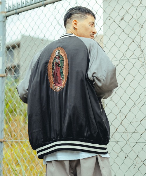 Subciety（サブサエティ）の「REVERSIBLE MARIA SOUVENIR JKT（スカジャン・メンズ・ブラック・X-LARGE/LARGE/MEDIUM）」の4枚目の写真