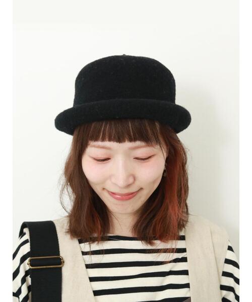 Samansa Mos2（サマンサ モスモス）の「フェルトロールハット（ハット・レディース・モカ/ブラック・F）」の10枚目の写真