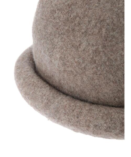 Samansa Mos2（サマンサ モスモス）の「フェルトロールハット（ハット・レディース・モカ/ブラック・F）」の4枚目の写真