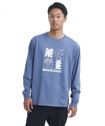 DOWALLY LT/クイックシルバー胸ビッグプリントロングカットソー
